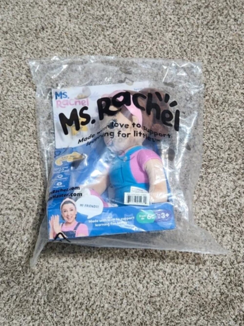 Ms Rachel Speak and Sing Plush Doll Official Spin Master Toy NIB NIP Sealed